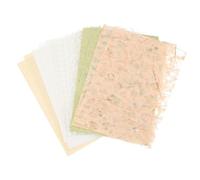 sourcing map 16 Sheets Textured Scrapbook Paper, Mixed Special Paper Mesh Fabric Assorted Set for Scrapbooking Junk Journal Card DIY Materials Collage Card Embellishments, White/Orange/Green