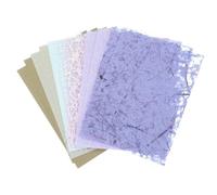 sourcing map 16 Sheets Textured Scrapbook Paper, Mixed Special Paper Mesh Fabric Assorted Set for Scrapbooking Junk Journal Card DIY Materials Collage Card Embellishment Supplies, Purple/Yellow