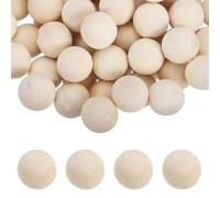 sourcing map 160 Pack Wood Balls, 16mm Unfinished Wooden Balls, Solid Hardwood Small Round Beads Natural Birch Wood Spheres for DIY Crafts, Christmas Ornaments, Jewelry Making