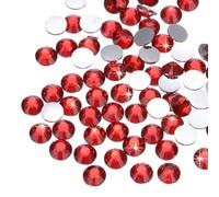 sourcing map 16000 Pcs Light Red Resin Flatback Rhinestone SS16 4mm Resin Non Hotfix Rhinestones for Crafts DIY Design, Tumblers, Clothes, Makeup, Nail Art