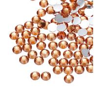 sourcing map 16000 Pcs Orange Resin Flatback Rhinestone SS16 4mm Resin Non Hotfix Rhinestones for Crafts DIY Design, Tumblers, Clothes, Makeup, Nail Art