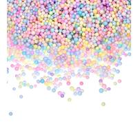 sourcing map 160000Pcs Colorful Foam Beads, 2-3mm Mini Foam Balls Round Polystyrene Beads for DIY Crafts Party Decorations Vase Pillow Gift Box Filling
