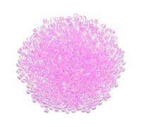 sourcing map 1600Pcs Glass Seed Beads, 2mm 11/0 Loose Mini Beads with Hole, Bulk Craft Spacer for DIY Handmade, Light Purple AB