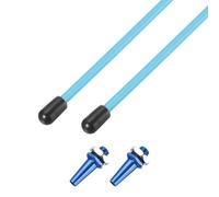 sourcing map 160mm Plastic Protection Antenna Tube, RC Antenna Tube with Mount and Cap for RC Car Boat Drone Receiver(Blue, 2 Pcs)