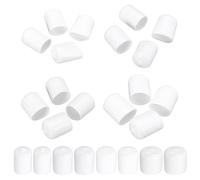 sourcing map 160pcs Round End Protective Caps 12.5mm 15.5mm 19mm 22mm White Screw Protector for Screw Bolt, Plumbing Pipe
