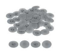 sourcing map 160PCS Screw Cap Covers, 17mm Waterproof Plastic Screw Decorative Caps for Phillips Cam Lock Nuts, Dark Gray