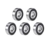 sourcing map 16100-2RS Deep Groove Ball Bearing 10x28x8mm Double Sealed Chrome Steel Bearings 5pcs