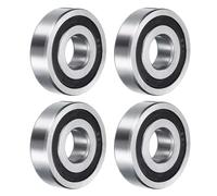 sourcing map 1638-2RS Deep Groove Ball Bearing, 2pcs 3/4" x 2" x 9/16" Hign Carbon Chrome Steel Z2 Double Rubber Sealed Bearing (P6)