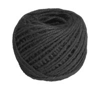 sourcing map 164 Feet Natural Jute Twine String,3mm Thin Garden Twine Rope Colored Plant String Cord for DIY Art Crafts Gift Wrapping Decoration Packing Gardening Plant Hanger,Black