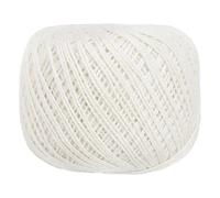 sourcing map 164 Yards Size 3 Cream White Pearl Cotton Crochet Thread Lace Weight Yarn Tatting Thread for Crocheting Knitting Embroidery Sewing