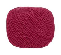 sourcing map 164 Yards Size 3 Deep Red Pearl Cotton Crochet Thread Lace Weight Yarn Tatting Thread for Crocheting Knitting Embroidery Sewing