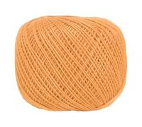 sourcing map 164 Yards Size 3 Orange Pearl Cotton Crochet Thread Lace Weight Yarn Tatting Thread for Crocheting Knitting Embroidery Sewing