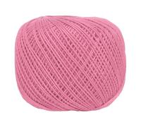 sourcing map 164 Yards Size 3 Pure Pink Pearl Cotton Crochet Thread Lace Weight Yarn Tatting Thread for Crocheting Knitting Embroidery Sewing