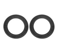 sourcing map 165mm Fabric Speaker Edge Surround Ring 104x157mm(IDxOD) Black 2Pcs