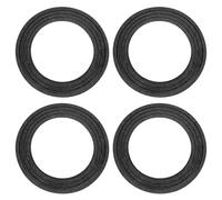 sourcing map 165mm Fabric Speaker Edge Surround Ring 104x157mm(IDxOD) Black 4Pcs
