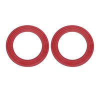 sourcing map 165mm Fabric Speaker Edge Surround Ring 104x157mm(IDxOD), Red 2Pcs