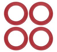 sourcing map 165mm Fabric Speaker Edge Surround Ring 104x157mm(IDxOD), Red 4Pcs