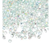 sourcing map 16800 Pcs Wedding Table Scatter Confetti Diamond, 3mm Mini Crystals Acrylic Fake Diamonds Rhinestones for Table Centerpiece Decorations Vase Filler Beads(Blue Green)