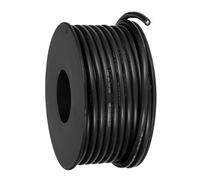 sourcing map 16AWG Flexible Silicone Wire 9m/30ft, 16 Gauge Tinned Copper Electrical Stranded Wire 200 Celsius/392 Fahrenheit High Temperature Hookup Spool for DIY Model Wiring, Black