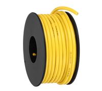 sourcing map 16AWG Flexible Silicone Wire 9m/30ft, 16 Gauge Tinned Copper Electrical Stranded Wire 200 Celsius/392 Fahrenheit High Temperature Hookup Spool for DIY Model Wiring, Yellow
