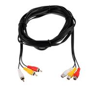 sourcing map 16ft RCA Cable, 3RCA Male to 3RCA Female Audio Video Speaker Cable for Subwoofer Amplifier Home Theater DVD TV