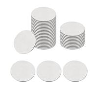 sourcing map 16mm Stainless Steel Disc, 100Pcs Metal Stamping Blanks Tags Circle Round Metal Plate Strike DIY for Laser Engraving Stamping Craft Name Tag Jewelry Making, (0.8mm Thick)