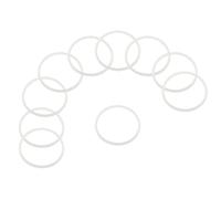 sourcing map 16oz or 20oz Replacement Rubber Lid Seals, 10 Pcs 2.4" Diameter O Shaped Resealable Lid Gaskets for Stainless Steel Insulated Tumbler Mugs Cups Vacuum, White