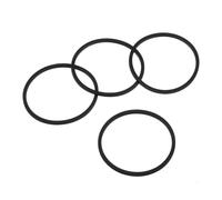 sourcing map 16oz or 20oz Replacement Rubber Lid Seals, 4 Pcs 2.4" Diameter O Shaped Resealable Lid Gaskets for Stainless Steel Insulated Tumbler Mugs Cups Vacuum, Black