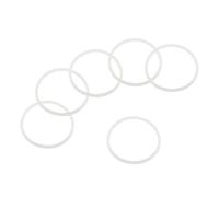 sourcing map 16oz or 20oz Replacement Rubber Lid Seals, 6 Pcs 2.56" Diameter O Shaped Resealable Lid Gaskets for Stainless Steel Insulated Tumbler Mugs Cups Vacuum, White
