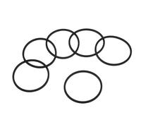 sourcing map 16oz or 20oz Replacement Rubber Lid Seals, 6 Pcs 2.56" Diameter O Shaped Resealable Lid Gaskets for Stainless Steel Insulated Tumbler Mugs Cups Vacuum, Black