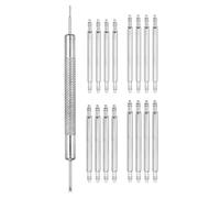 sourcing map 16pcs 22/22/20/24mm Watch Spring Bar 1.5mm+1.8mm Thickness Band Pins Double Fringe Stainless Steel Replacement Pin with Removal Tool for Watch Band Link