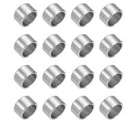 sourcing map 16Pcs 304 Stainless Steel Spacer 3/8" OD x 5/16" ID x 9/32" Length(10x8x7mm) Screw Standoff Bushing Plain Finish Unthreaded Round Metal Spacer for M8 Screws Bolts and Rods