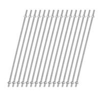 Sourcing Map 16pcs 8/32 Inch M4 Stainless Steel Threaded Rods with 32pcs Hex Nuts and Washers, Right-Hand Thread, Silver
