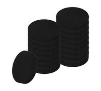 sourcing map 16pcs Anti Vibration Pads for Washing Machine, 3.94'' x 3/4'' Washer Dryer Pedestals Non-Slip and Silent Vibration Isolation Pads Black EVA Support Feet Mat, Round