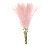 sourcing map 16pcs Faux Pampas Grass 21 Inch Artificial Fake Dried Pampas Grass Decor for Floor Vase Filler, Wedding Decoration, Home Decoration, Ice Pink