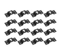 sourcing map 16Pcs Keyhole Hangers, 2.8 x 1.18In Iron Wall-Mounted Speaker Hanging Brackets Plate Connector for Surround Sound Box Audio Speaker Picture Frames