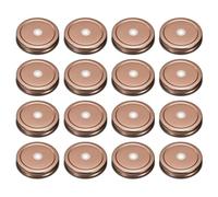 sourcing map 16pcs Mason Jar Lids 70mm Tinplate Regular Mouth Reusable Mason Canning Covers with Straw Hole for Storage Bottle Water Bottle and Jars, Rose Gold
