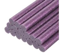 sourcing map 16pcs Mini Hot Glue Gun Sticks 11mm x 100mm Large Glue Sticks for Glue Gun, Glitter Purple
