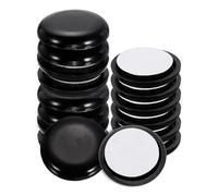 sourcing map 16Pcs Plastic Furniture Sliders 1" Self-Adhesive Round Furniture Leg Protectors, Table Chairs Foot Cups Sliders Reusable Furnishing Movers for Carpet
