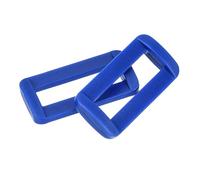 sourcing map 16Pcs Plastic Rectangle Ring, 1" Slide Rectangle Buckle, Webbing Belt Buckle Slide Loop for Backpack Purse Webbing Strap, Blue