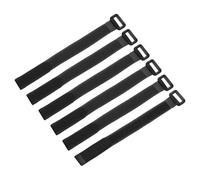 sourcing map 16Pcs Reusable Battery Tie Down Straps,0.6x10" Black Nylon Multipurpose Battery Hold Down Adjustable Cinch Strap Hook Loop Fastening Tie for Quadcopter FPV RC Drone Boat Car