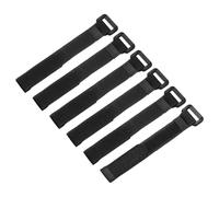 sourcing map 16Pcs Reusable Battery Tie Down Straps,0.8x8 Black Nylon Multipurpose Battery Hold Down Adjustable Cinch Strap Hook Loop Fastening Tie for Quadcopter FPV RC Drone Boat Car