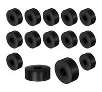 sourcing map 16pcs Rubber Spacers 25mm OD x 8.5mm ID x 10mm Height Round Anti Vibration Spacer Rubber Bushing Grommets Thick Rubber Washers for Home Car Accessories