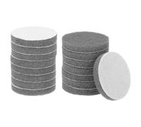 sourcing map 16pcs Scrubber Scouring Pads 800 Grits 3 Inch Drill Power Brush Hoop and Loop Surface Conditioning Disc Drill Scuffing Disc Scrub Pads for Home Kitchen Cleaning, Gray