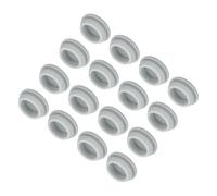 sourcing map 16pcs Silicone Snap in Locking Hole Plugs,20mm/0.8 Inch Mounting Diameter Narrow Groove Width 2mm Panel Seal Cover Round for Kitchen Bulkheads Waterproof Sealing Plugs Grey