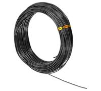 sourcing map 17 Gauge 1.2mm Aluminum Wire, 100 Feet Bendable Metal Craft Armature Wire for Jewelry Making DIY Beading Floral Wreath Wrapping Sculpting, Black