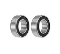 sourcing map 173110-2RS Deep Groove Ball Bearings 17mm x 31mm x 10mm Double Sealed Chrome Steel P0(ABEC1) 2pcs