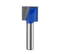 sourcing map 17mm Dia 8mm Shank Bottom Cleaning Router Bit, 2 Flutes Carbide Tipped Cutter Uncoated for Woodworking
