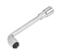 sourcing map 17mm Metric L Shaped Angled Open Hex 6 Point Socket Wrench