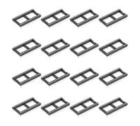 sourcing map 17Pcs DIP IC Chip Socket Adapter 15.24mm Row Pitch Round 28 Pin IC Assortment Kit 2.54mm/0.1" Pitch for Breadboard Project, PCB Board Design